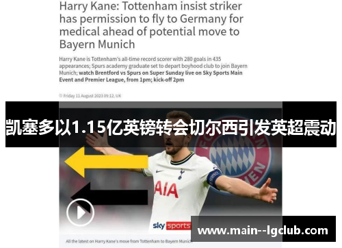 凯塞多以1.15亿英镑转会切尔西引发英超震动 凯塞多以1.15亿英镑转会切尔西引发英超震动